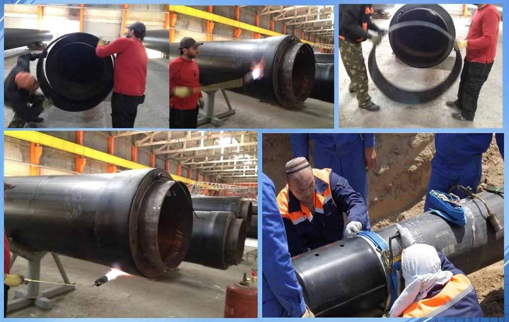 HDPE naadloze elektrofusiehulzen voor voorgeïsoleerde buizen 6