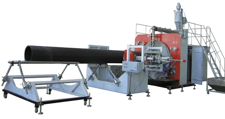 200-3000mm HDPE Holle Structuur Wand Pijp Extrusie Productielijn 4