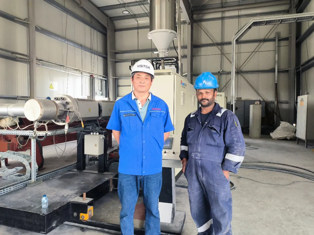 HDPE PP Double Wall Corrugated Pipe Extrusion Line 2