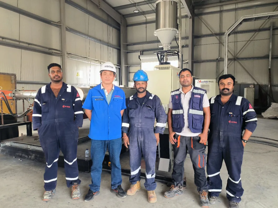 HDPE PP Double Wall Corrugated Pipe Extrusion Line 3