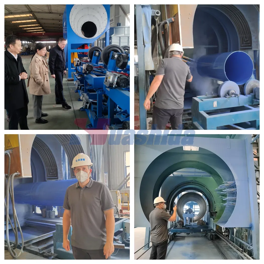 Ligne de production de tubes en acier revêtus anticorrosion 3PE 3lpe Fbe professionnels de 20 ans 6