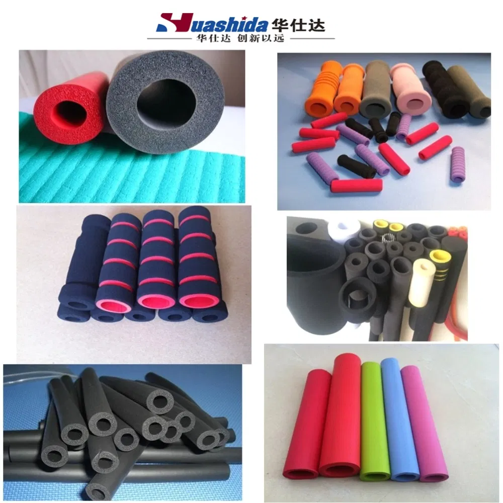 Fully Automatic Rubber Foam Pipe Extruder Line 500-1000kg/h 4