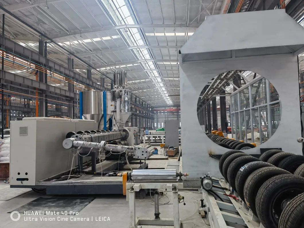 Polyurethane Spray Foam Preinsulated Pipe Production Line 30-100mm 7