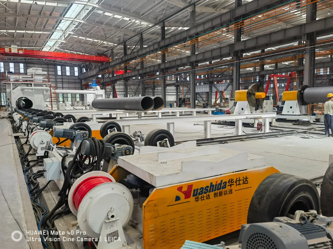 Polyurethane Spray Foam Preinsulated Pipe Production Line 30-100mm 8