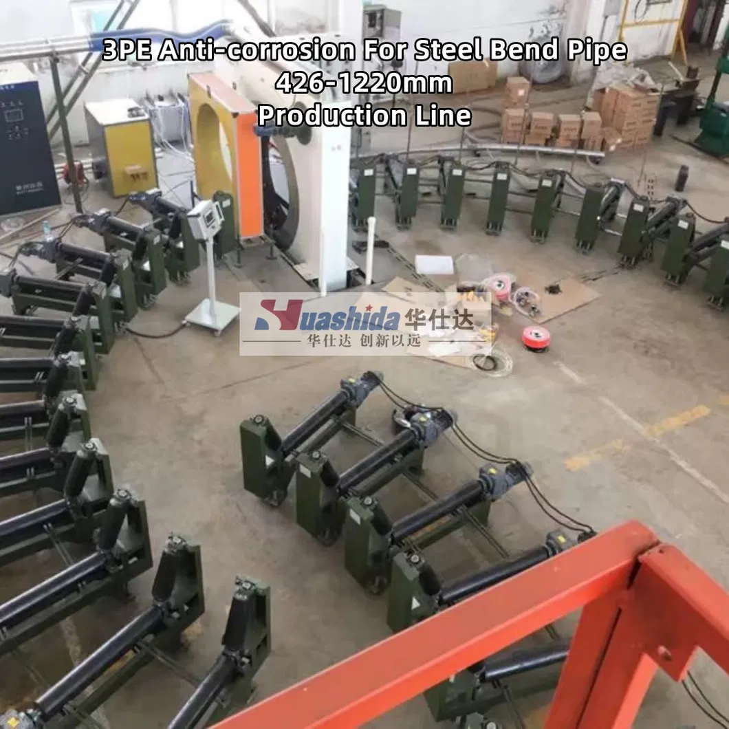Línea de recubrimiento de acero de gran diámetro de 3LPE de 1400 mm 0