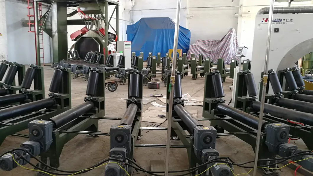 3PE Coating Steel Elbow Pipe Production Line 426-820mm Dia 1