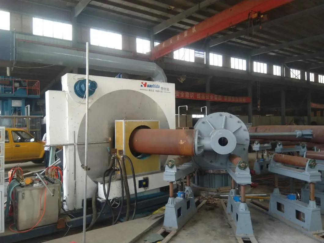 3PE Coating Steel Elbow Pipe Production Line 426-820mm Dia 2