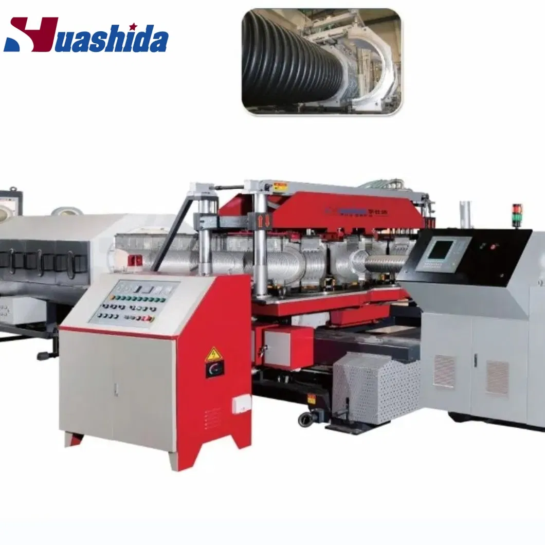 HDPE PP Double Wall Corrugated Pipe Line 1000kg/H Output 0