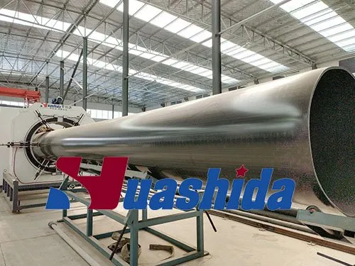 HDPE Jacket Pipe Extrusion Line with Technical Service Free Training Vacuum Water Spraying Cooling and High Strength for Pre-Insulated Pipe Production 4