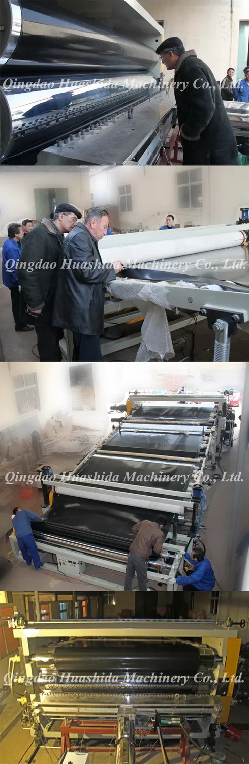 Super Wide 8000mm Max Width 0.5-2.0mm Film Thickness Geomembrane Film Extrusion Line 0