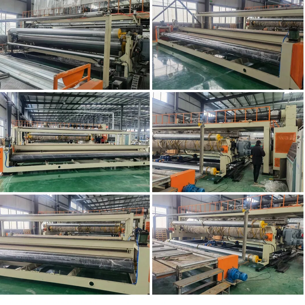 Super Wide 8000mm Max Width 0.5-2.0mm Film Thickness Geomembrane Film Extrusion Line 2
