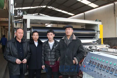 Industrial-Grade Geomembrane Sheet Extrusion Line with 8000mm Maximum Film Width and 0.1-3.0mm Thickness Range 0