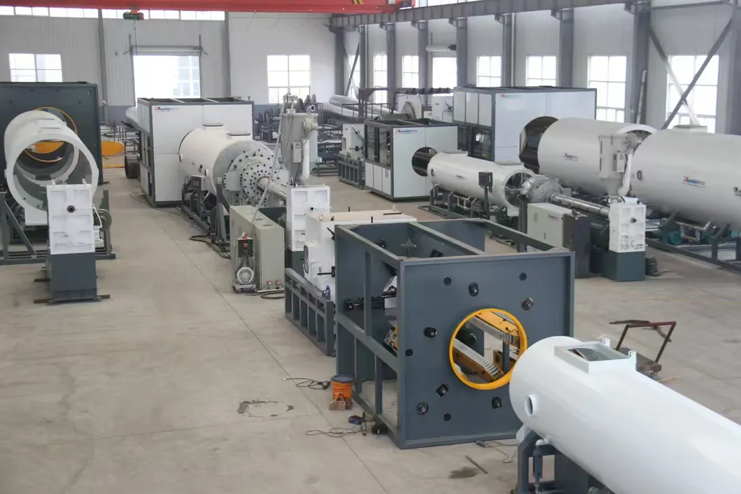 Pre-Insulated Pipe Production Line with Integrated Extrusion System for Municipal Pipeline Applications and Water Spray Cooling 0