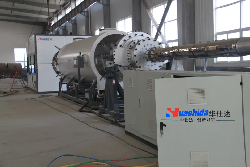 Pre-Insulated Pipe Production Line with Integrated Extrusion System for Municipal Pipeline Applications and Water Spray Cooling 1