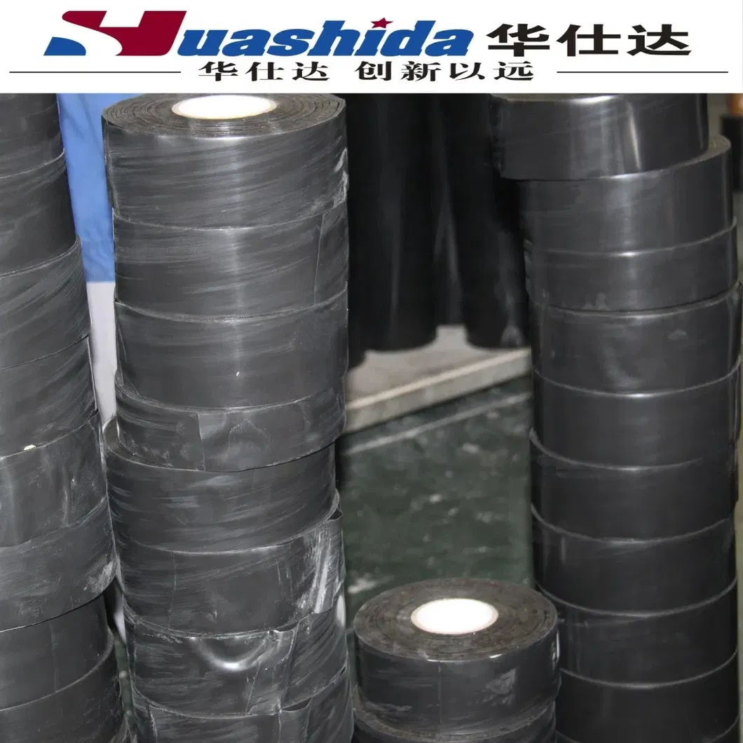 Fully Automated Cold Applied HDPE Anti-Corrosion Wrap Tape with 1000mm Max Width and 0.1-0.5mm Adhesive Coating for Pipeline Protection 0