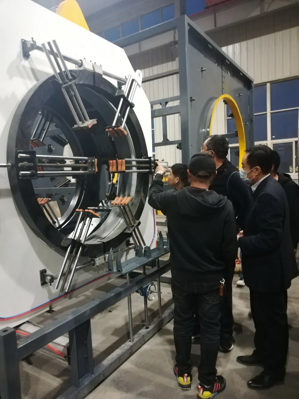 New Condition HDPE Jacket Pipe Extrusion Line with Planetary Cutting and Rigid Transmission for Pre-Insulated Pipes 7