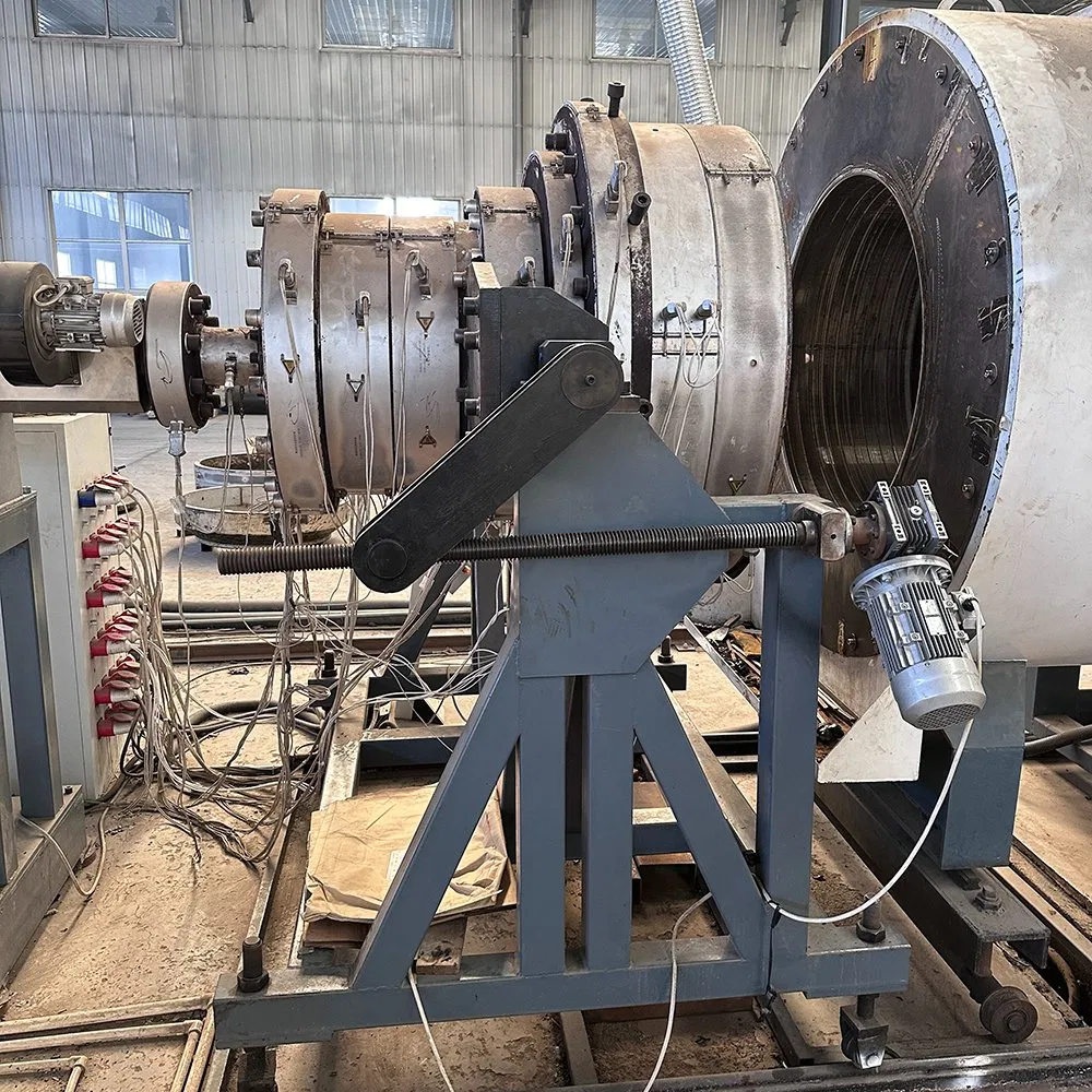 HDPE Jacket Casing Pipe Extrusion Line with Siemens PLC Control for Ø110-2200 mm Pre-Insulated Pipes at 250-1600 kg/h 1