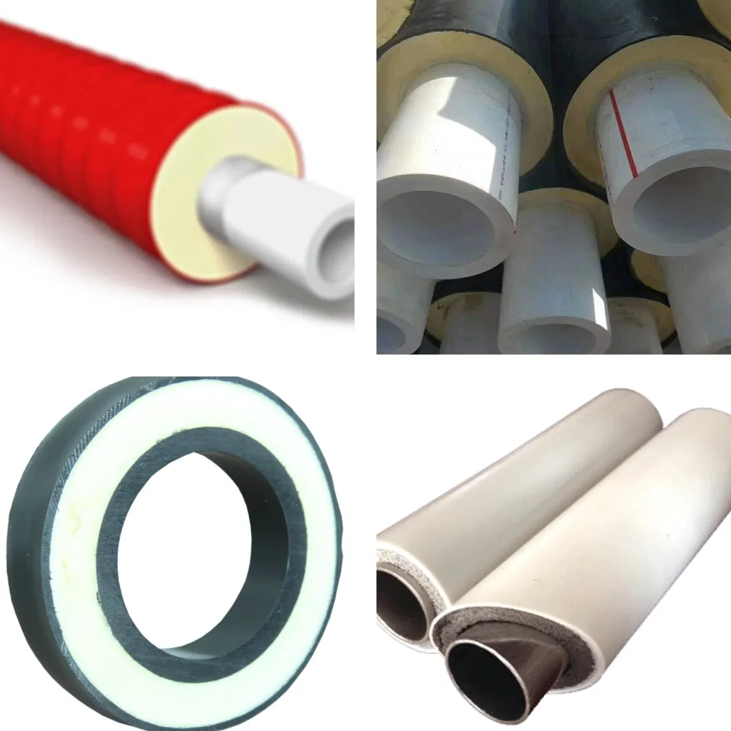 ISO9001:2008 Certified Single-screw Computerized PE-RT II Pre-Insulated Pipe Extrusion Machine with PU Foam 1