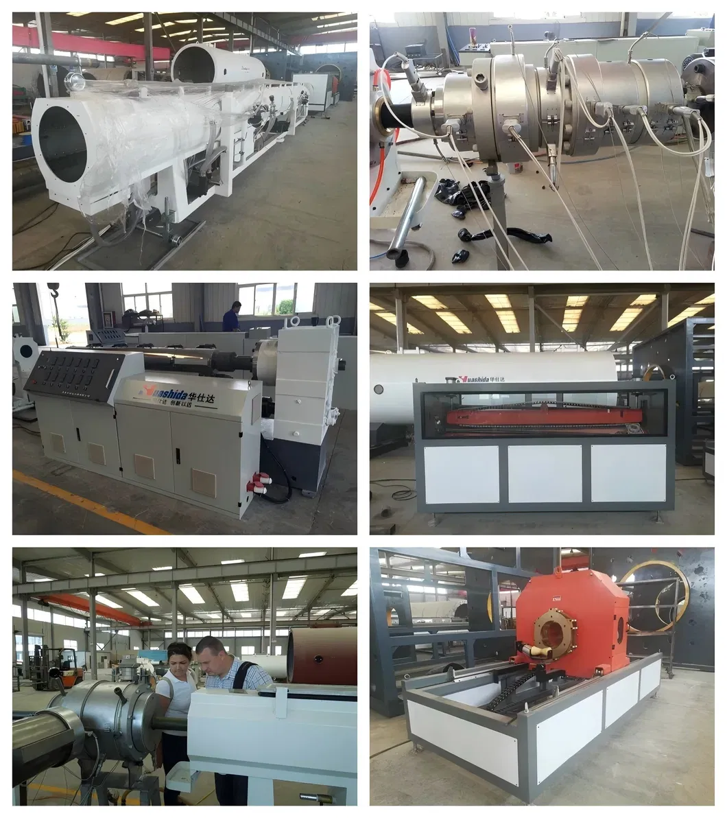 ISO9001:2008 Certified Single-screw Computerized PE-RT II Pre-Insulated Pipe Extrusion Machine with PU Foam 0