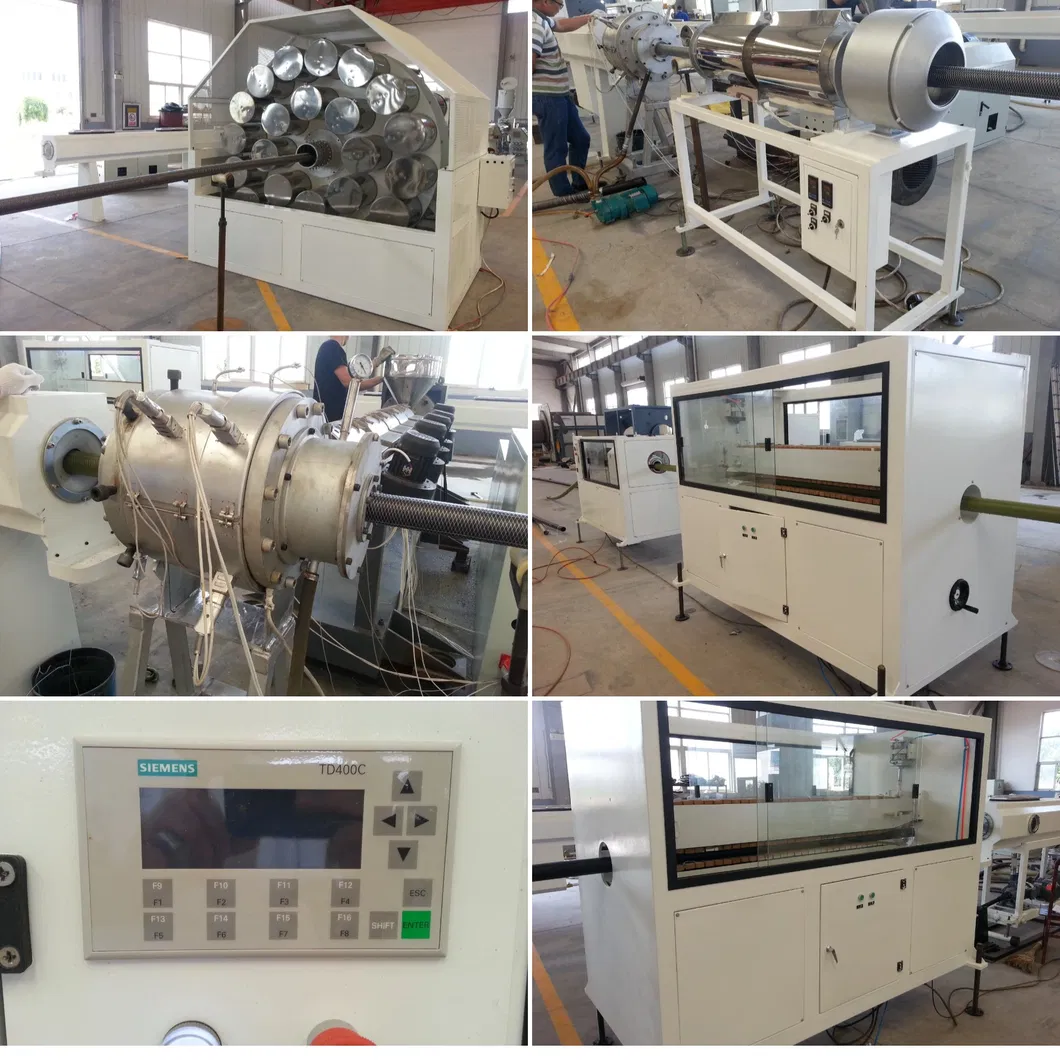 ISO9001:2008 Certified Single-screw Computerized PE-RT II Pre-Insulated Pipe Extrusion Machine with PU Foam 2
