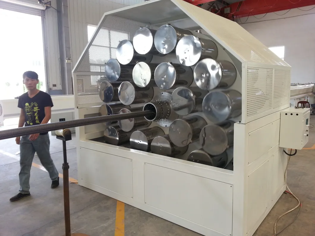 Computerized Single-screw PERT-50/200MM Pre-Insulated Pipe Production Line with Polyurethane Foaming 0