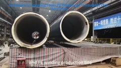 HUASHIDA PUR Spray PE Wrap Voorgeïsoleerde Pijp Productielijn