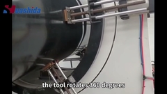 huashida HDPE insulation pipe cutting machine