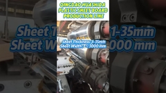 High-Speed Plastic Sheet & Board Extrusion Line from Raw Material to Finished Product  #sheet