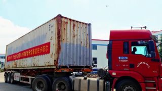 Huashida 1620 3pe steel pipe anti-corrosion equipment sent to Qatar