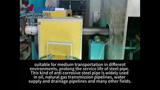 Round-extrusion 3LPE coating line #huashida  #machine #manufacturing #pipeline #3lpe #fbe steelpipe