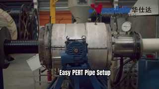 PERT flexible preinsulated pipe equipment