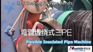 Curved Pipe 3PE Anti-Corrosion Coating Plant Elbow Pipe Rust Removal, Epoxy Powder Coating and Polye