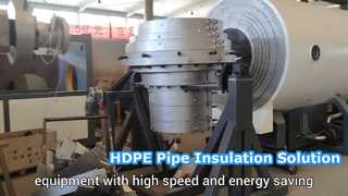 HDPE Jacket Pipe Extrusion Equipment for PU Insulated Steel Pipes