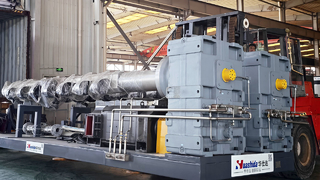 Sent to Qatar 1620 type 3pe extruder for loading