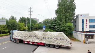 Video of cement mortar delivery in Guangdong
