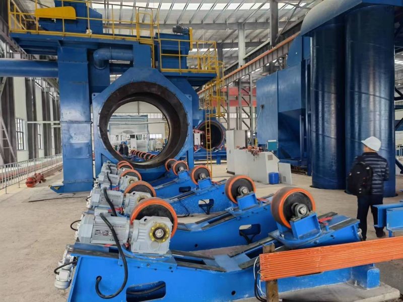3PE Pipe Three Layer PE Fbe Coating Machine Anticorrosion Blasting ...