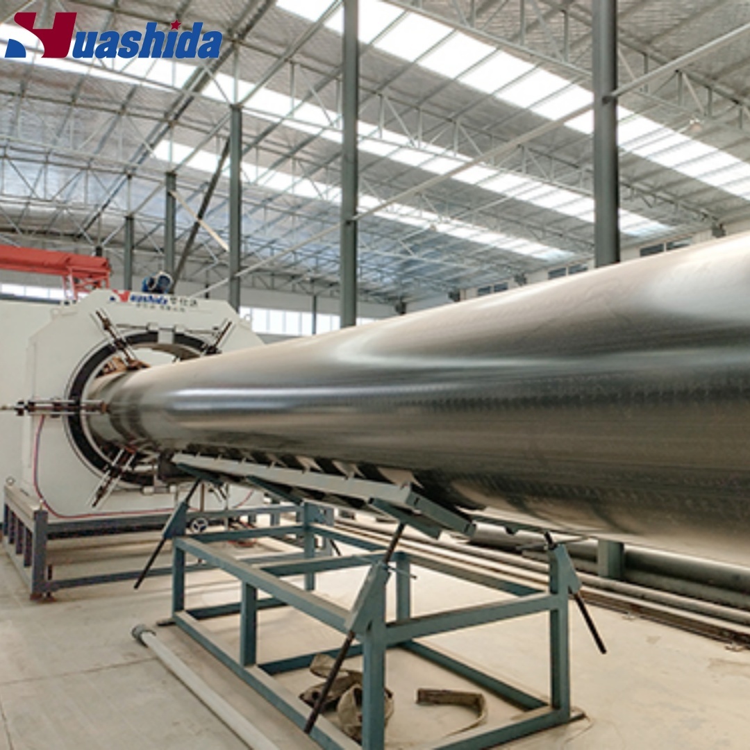 Single-screw HDPE Pipe Extrusion Line with Vacuum Calibration and PLC ...