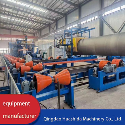 Automatic/Manual Operating Mode 3LPE Coating Pipe Production Line with PLC Control System