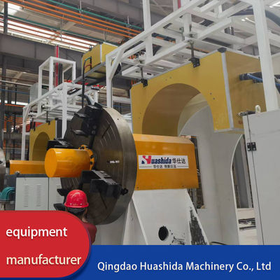 Rigid Polyurethane Spraying Polyethylene Winding Prefabricated Directly Buried Insulating Pipes Production Line