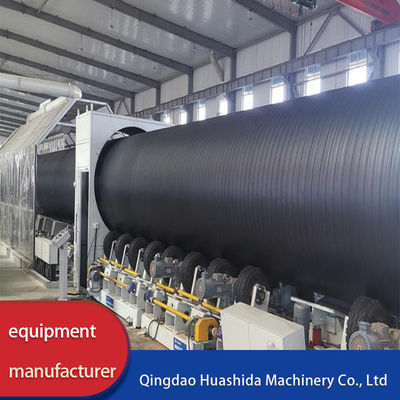 Rigid Polyurethane Spraying Polyethylene Winding Prefabricated Directly Buried Insulating Pipes Production Line