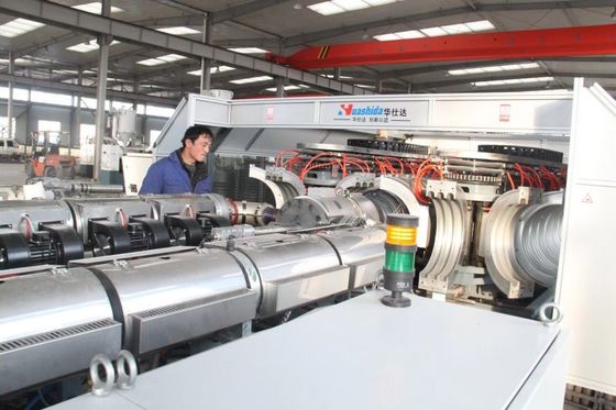 800 мм трубная экструдерная линия производства HDPE полые стены гофрированные трубы