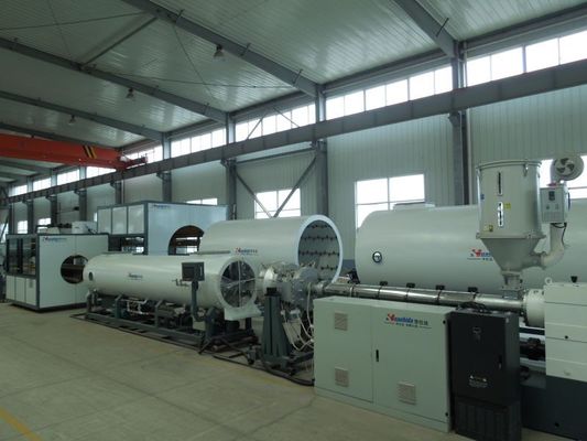 440kw HDPE Jacket Extrusion Line For PU Foaming Pre Insulated Pipe
