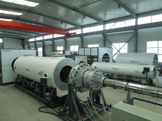 440kw HDPE Jacket Extrusion Line For PU Foaming Pre Insulated Pipe