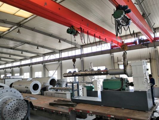 PLC control HDPE Insulated Jacket PE Pipe Extrusion Machine Outside Casing Extrusion Equipment