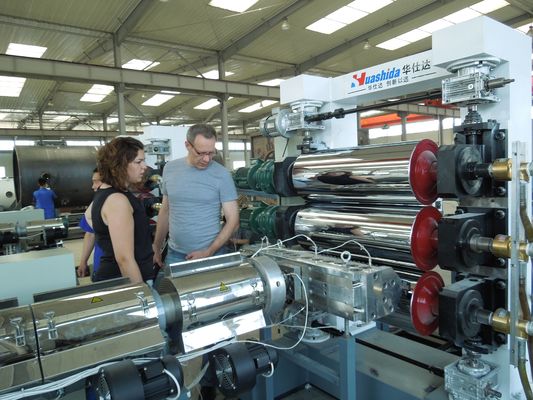 1600mm Hdpe Heat Shrink Sleeve Extrusion Line Gluing Machine For Sleeve Shrink