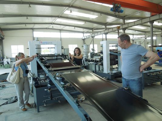 Plastic PE Sheet Geomembrane Calendar Extrusion Line Machinery 10-30m/Min