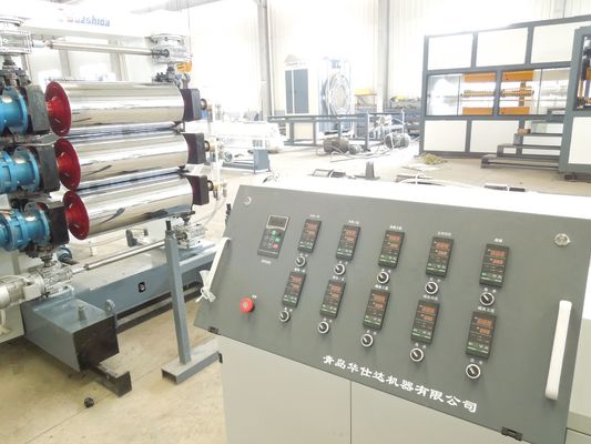 Three Calender Plastic PE PP Sheet Film Extrusion Machine Line Extruder 650mm-6800mm