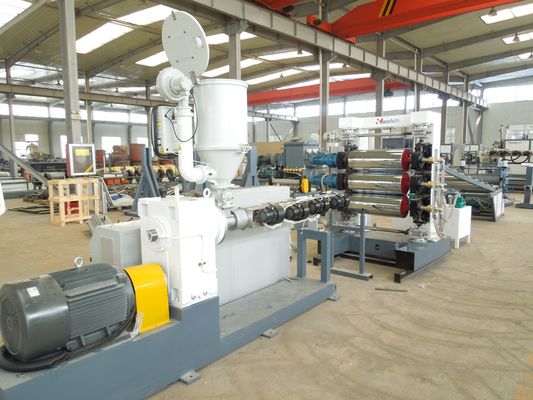 Water Cooling Single Screw Extruder Plastic Sheet / Board Extrusion Line 100-1000kg/H