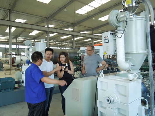 Three Calender Plastic Sheet Board Extrusion Line PLC Control