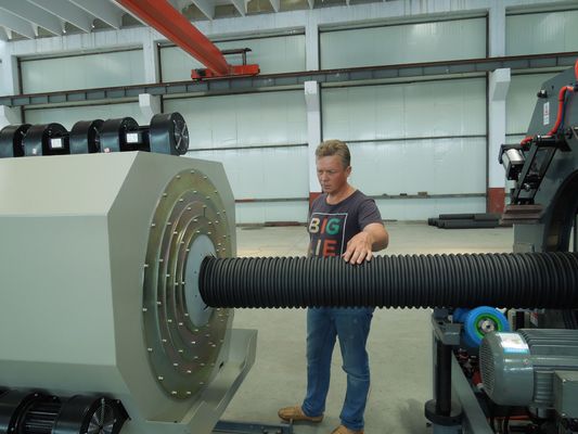 Двойная винтовая HDPE полые стены гофрированные трубы экструзионная машина 8-32 мм 16-63 мм